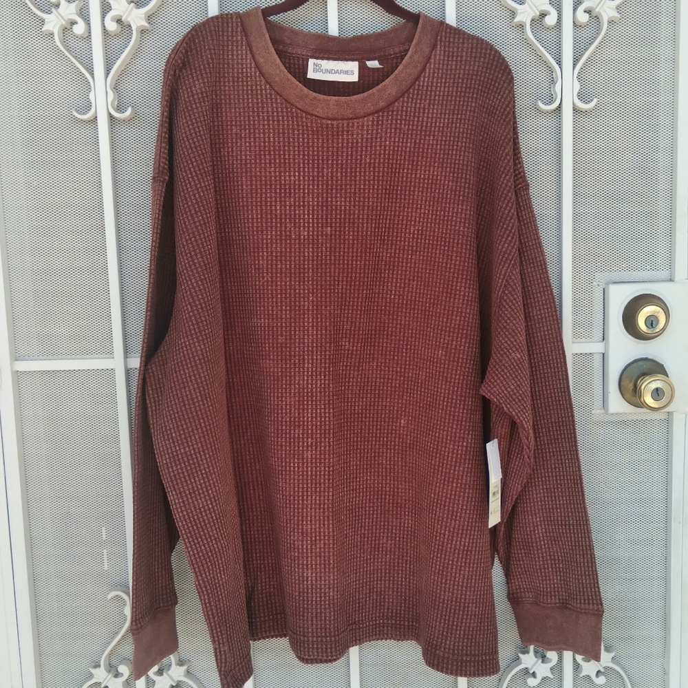 No Boundaries Thermal Long Sleeve Tee - Picture 1 of 9